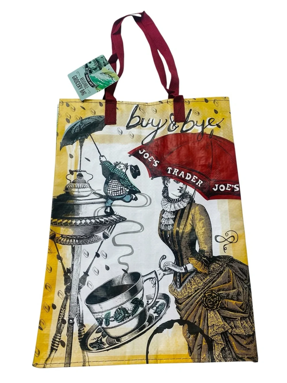 Trader Joe’s Washington State Reusable Grocery Tote Bag 16” x 11.5” x 7”
